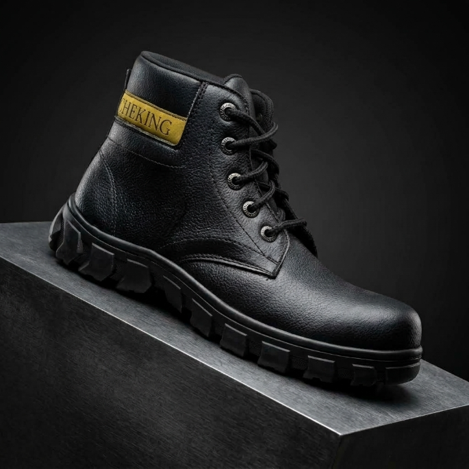 Sepatu Safety Boots Cheking Bertali - Sepatu Safety Cheking